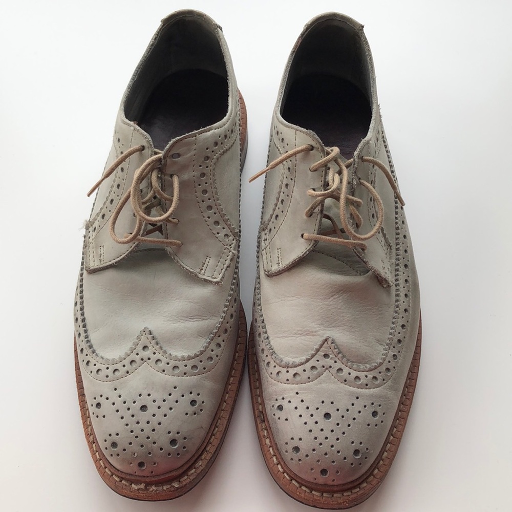 Light grey blue Allen Edmonds Banchory men’s shoes